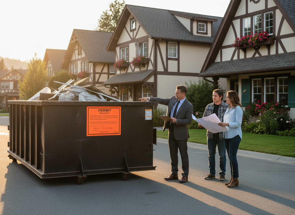 Permit Requirements for Temporary Waste Containers on Residential Streets